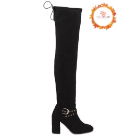 Schwarze Stiefeletten S169 schwarz 1