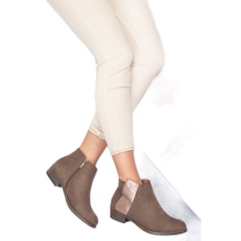 Janessa Klassische beige Stiefel 2