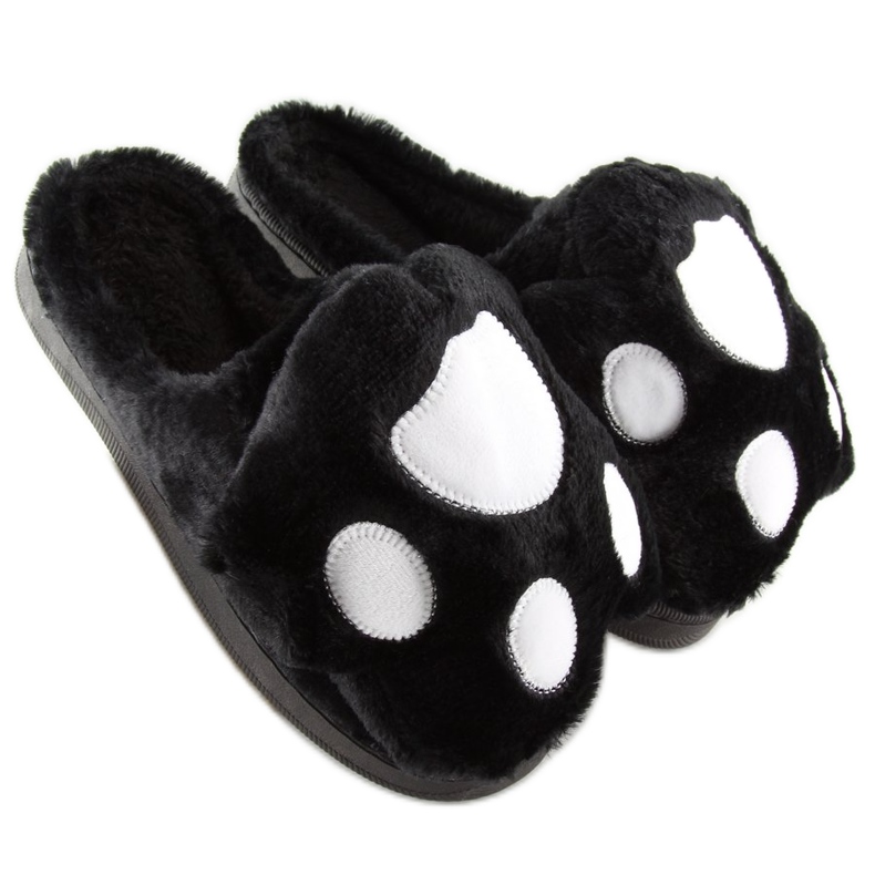 Schwarze Damen Hausschuhe DD93 Schwarz 1