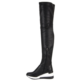 SDS Sportliche Keilstiefel schwarz 1
