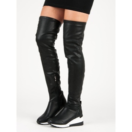 SDS Sportliche Keilstiefel schwarz 2
