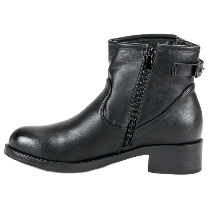 Super Me Lässige schwarze Stiefel 1