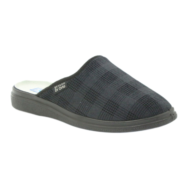 Befado Herrenschuhe125m Hausschuhe, Gesundheitshausschuhe schwarz grau 1