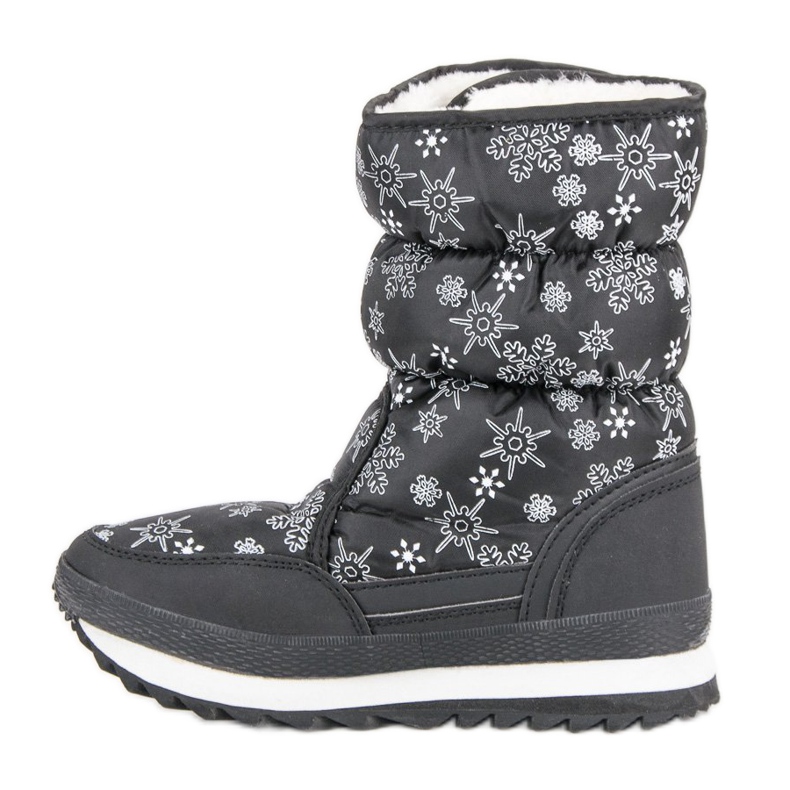 Warme Winter-Schneestiefel schwarz 1