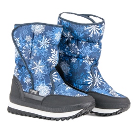 Warme Winter-Schneestiefel blau 1