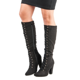 Cm Paris Schnürstiefel schwarz 1