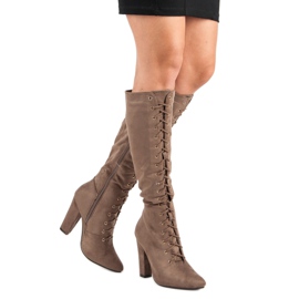 Cm Paris Schnürstiefel braun 1