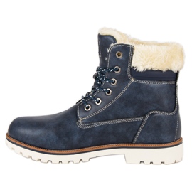 Arrigo Bello Warme Winter-Trapper blau 1