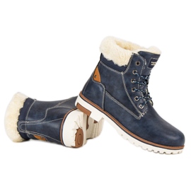 Arrigo Bello Warme Winter-Trapper blau 2