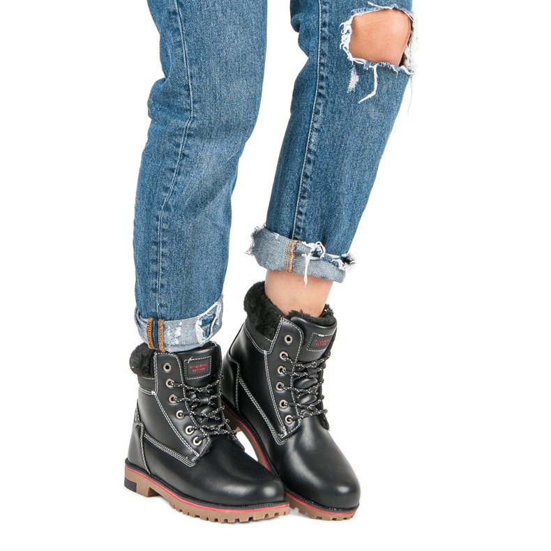 Arrigo Bello Warme Winter-Trapper schwarz 1