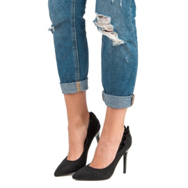 Elegante schwarze High Heels 1