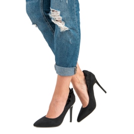 Elegante schwarze High Heels 2