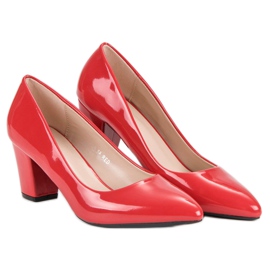 Klassische Lackpumps rot 1
