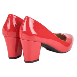 Klassische Lackpumps rot 2