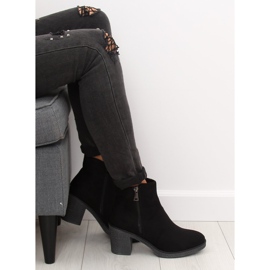 Schwarze Stiefel mit weitem Absatz 2013 Schwarz 2