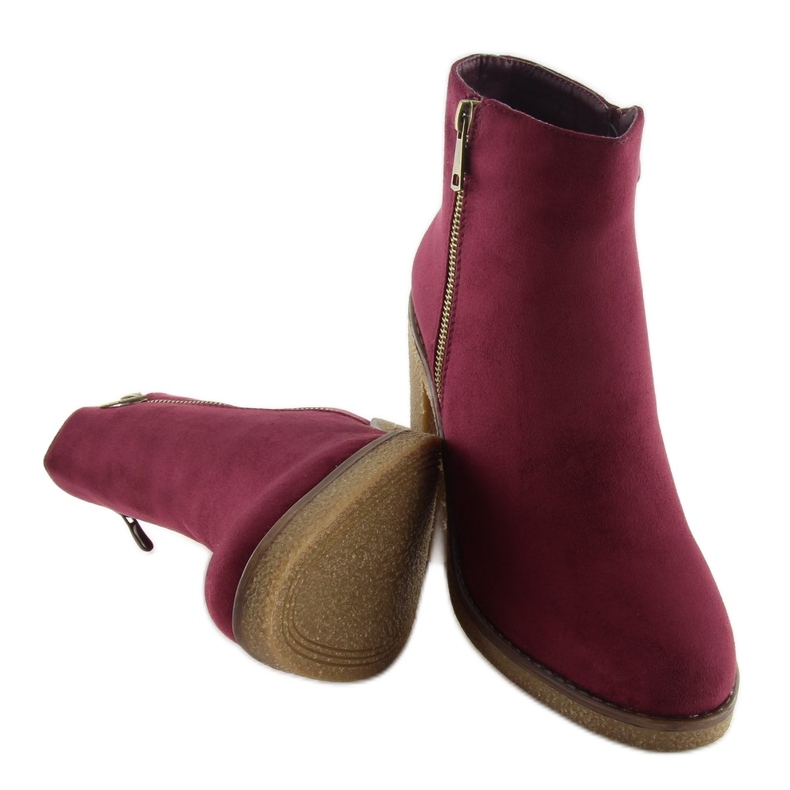 Stiefel auf High Heels kastanienbraun 2013 Wine Red rot 1