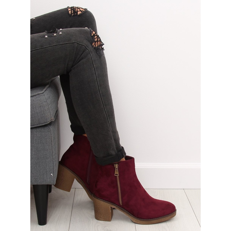 Stiefel auf High Heels kastanienbraun 2013 Wine Red rot 2