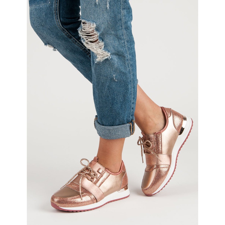 Sportschuhe zum Hineinschlüpfen mehrfarbig rosa 2