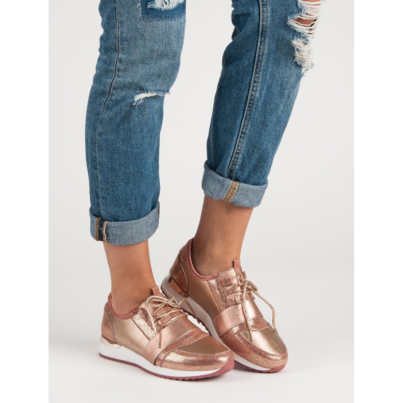 Sportschuhe zum Hineinschlüpfen mehrfarbig rosa 1