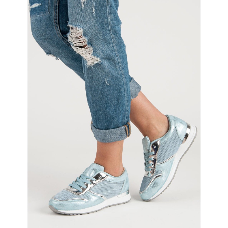 Modische Sportschuhe blau 2