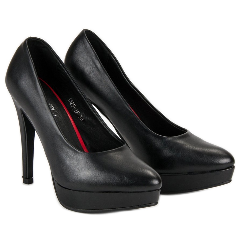 J. Star Sexy Plateau-Heels schwarz 1