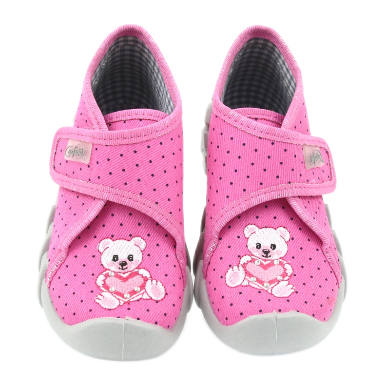 Befado Kinderschuhe 112P185 Hausschuhe rosa 5
