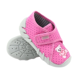 Befado Kinderschuhe 112P185 Hausschuhe rosa 4