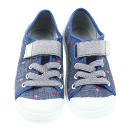 Befado Kinderschuhe Hausschuhe Turnschuhe 251X105 blau grau 3