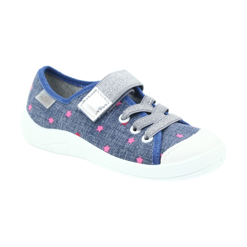 Befado Kinderschuhe Hausschuhe Turnschuhe 251X105 blau grau 1