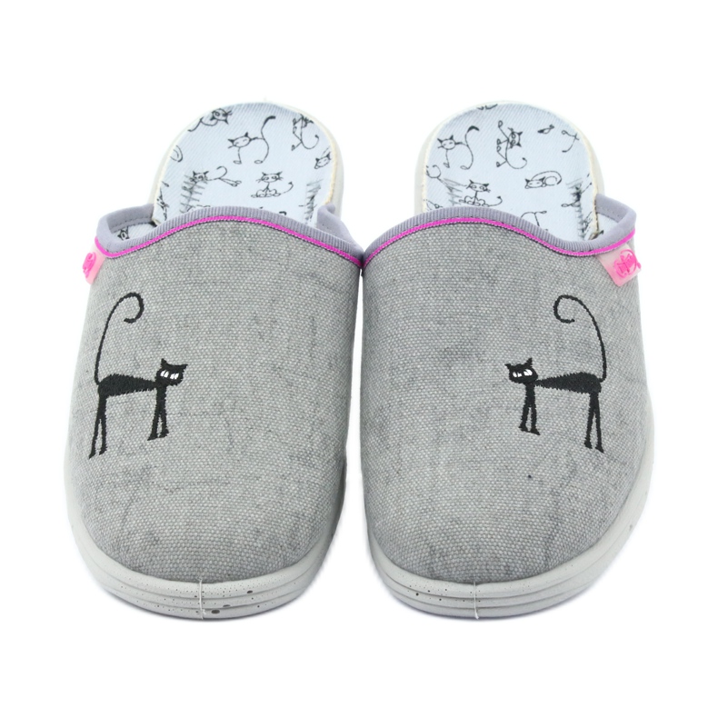 Befado Kinderschuhe Hausschuhe 707Y398 grau 3