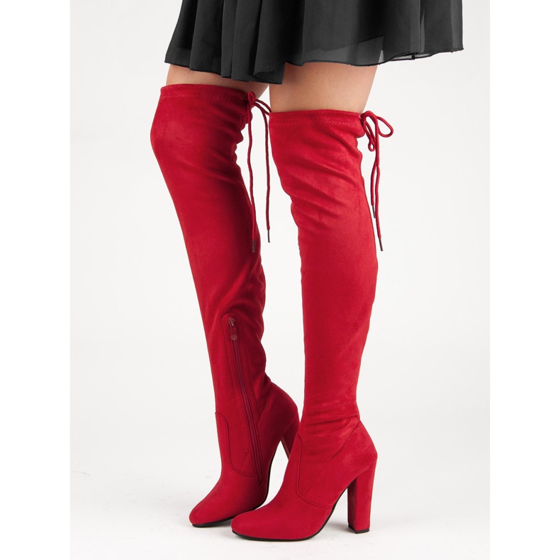 Seastar Sexy oberschenkelhohe Stiefel rot 1