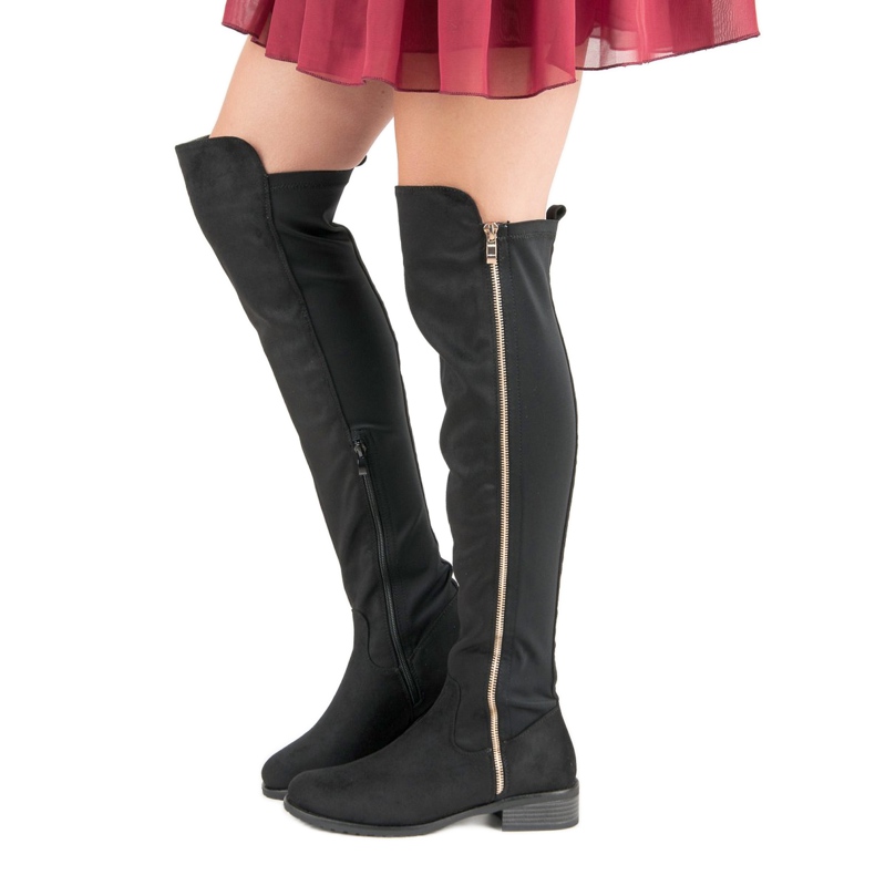 Seastar Schwarze Stiefel mit Reißverschluss 2