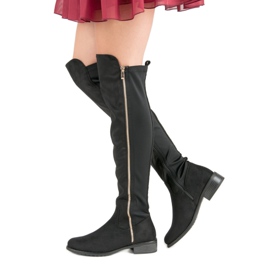 Seastar Schwarze Stiefel mit Reißverschluss 1