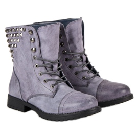 Kayla Geschnürte Arbeiter blau 1