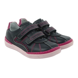 Brogues Kinderschuhe Ren But 3193 marineblau mehrfarbig rosa 3