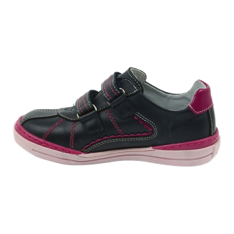 Brogues Kinderschuhe Ren But 3193 marineblau mehrfarbig rosa 2