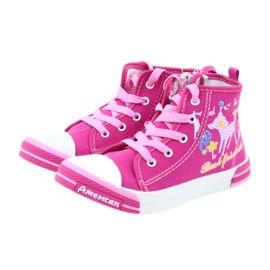 American Club Rosa Sneakers mit Reißverschluss American TEN13 blau 3