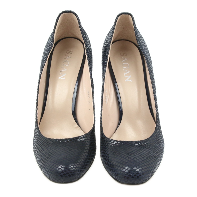 Sagan 2600 marineblaue Pumps navy blau 4
