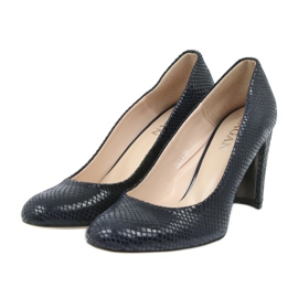 Sagan 2600 marineblaue Pumps 3