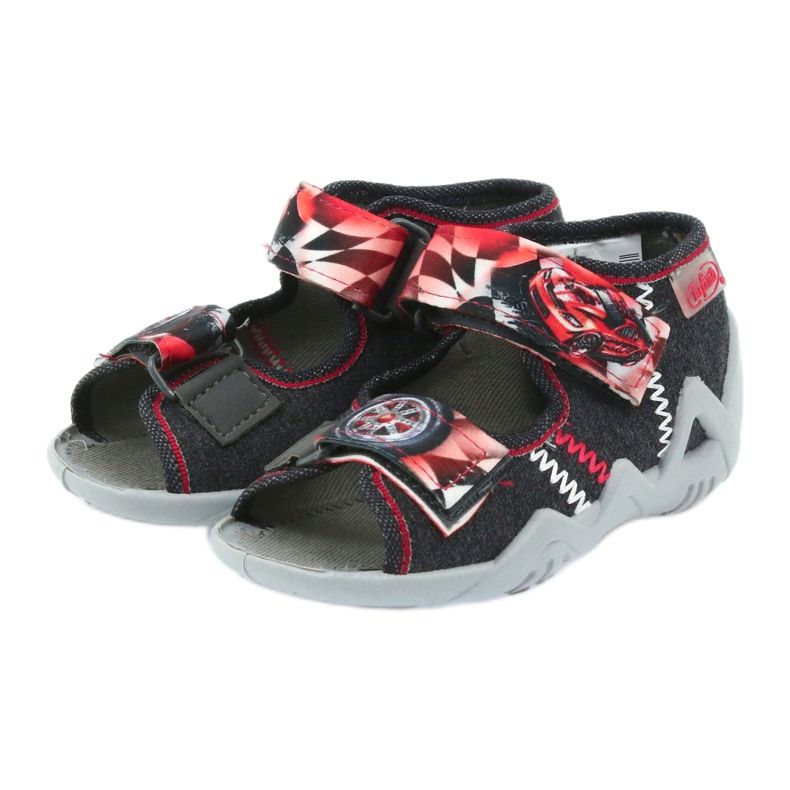 Befado Kindersandalen Pantoffeln 250p055 grau 3