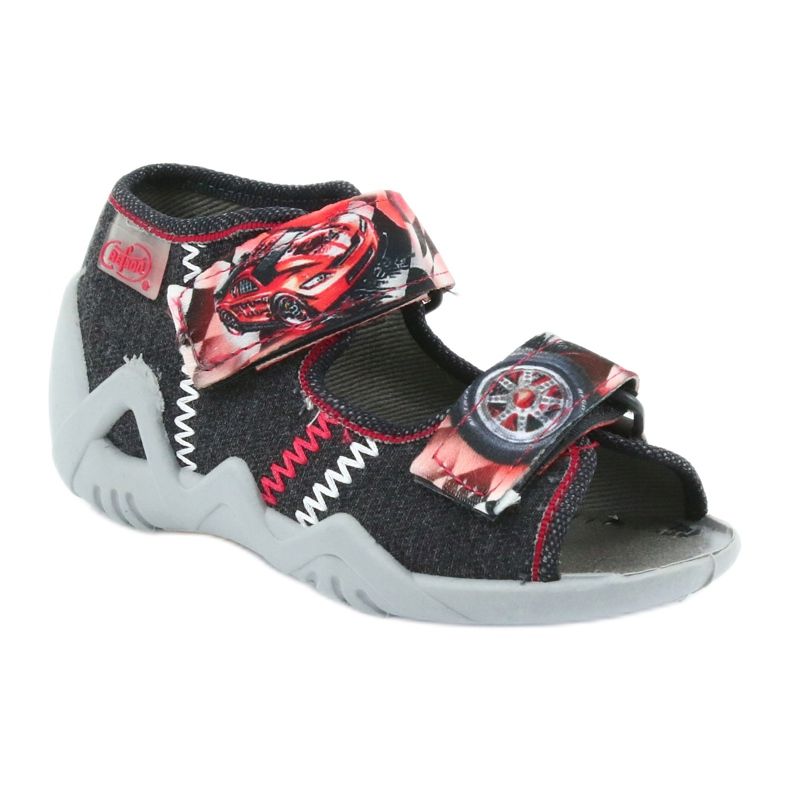 Befado Kindersandalen Pantoffeln 250p055 grau 1