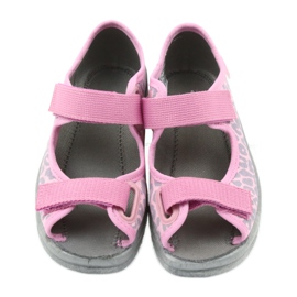Befado Kinderschuhe Sandalen Hausschuhe 969x092 rosa grau 4