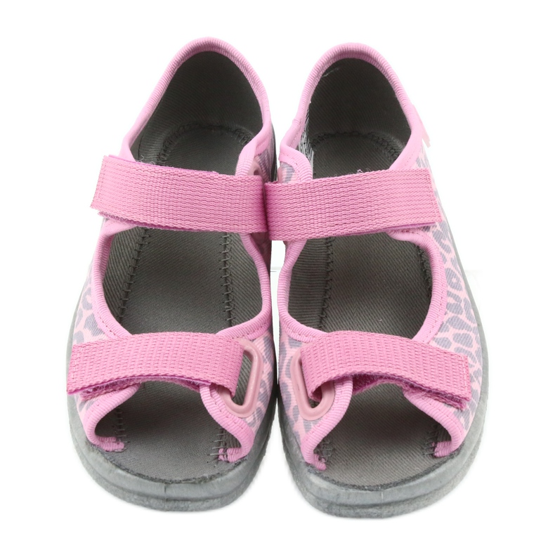 Befado Kinderschuhe Sandalen Hausschuhe 969x092 rosa grau 4