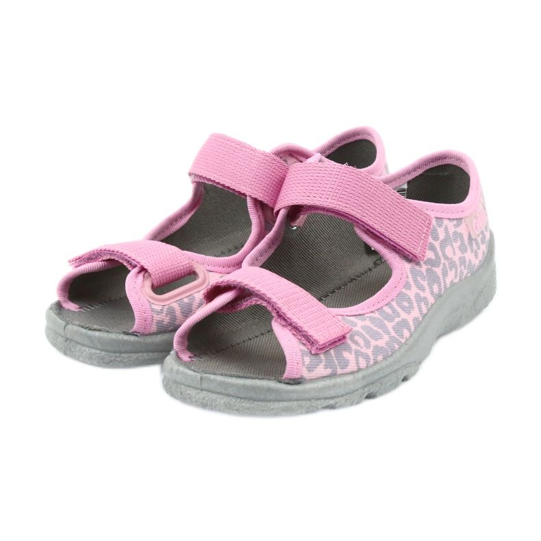 Befado Kinderschuhe Sandalen Hausschuhe 969x092 rosa grau 3