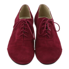 Damen-Halbschuhe aus Leder Angello bordeaux mehrfarbig 4