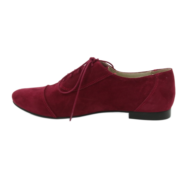 Damen-Halbschuhe aus Leder Angello bordeaux mehrfarbig 2