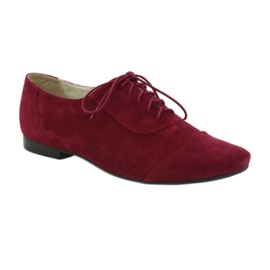 Damen-Halbschuhe aus Leder Angello bordeaux mehrfarbig 1