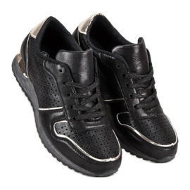 Bequeme Sportschuhe schwarz 1
