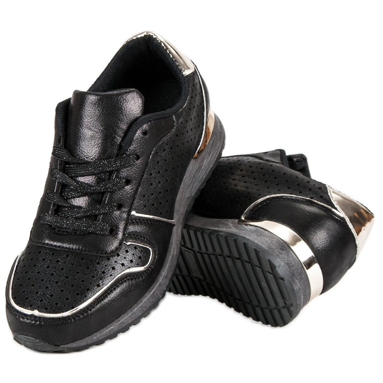 Bequeme Sportschuhe schwarz 2