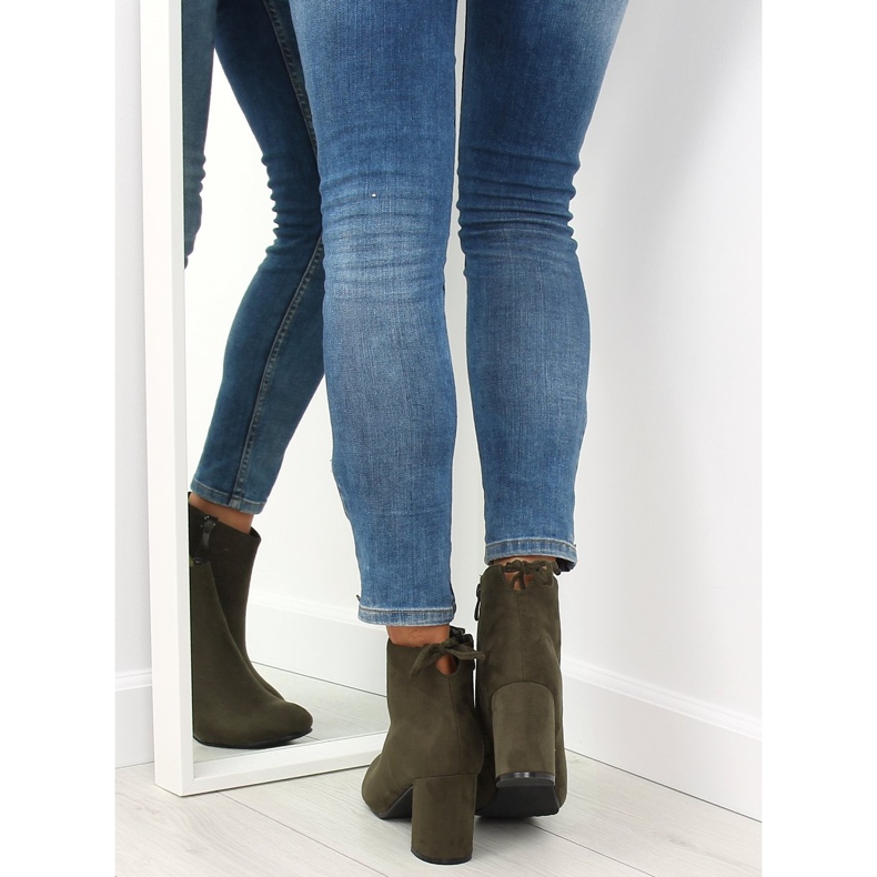 Grüne Stiefel mit hohen Absätzen 7357-GA Grün 2